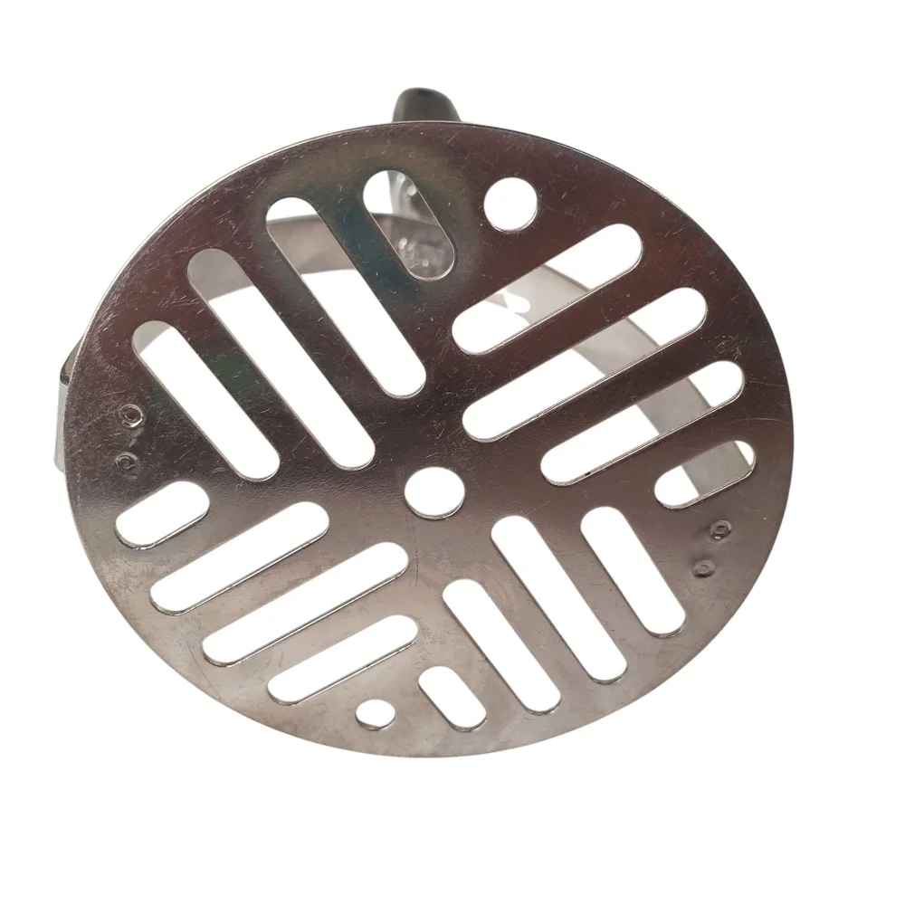 Vntg Ekco Stainless Steel Potato Masher with Black Handle. Made In USA